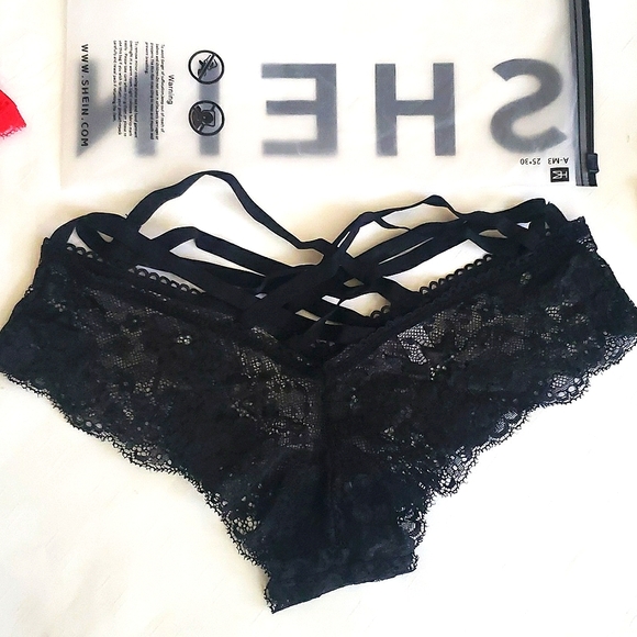 New 5-pack Floral Lace Lattice Panty Set Size One Size - Picture 6 of 8